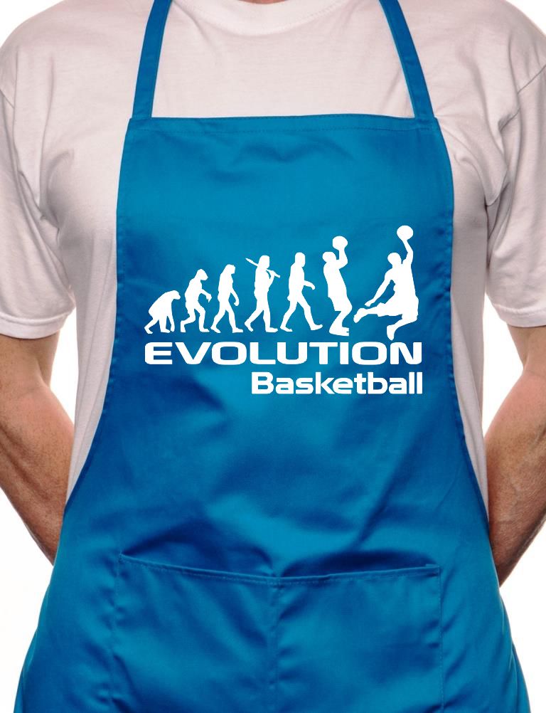 Evolution Of Basketball BBQ Funny Apron