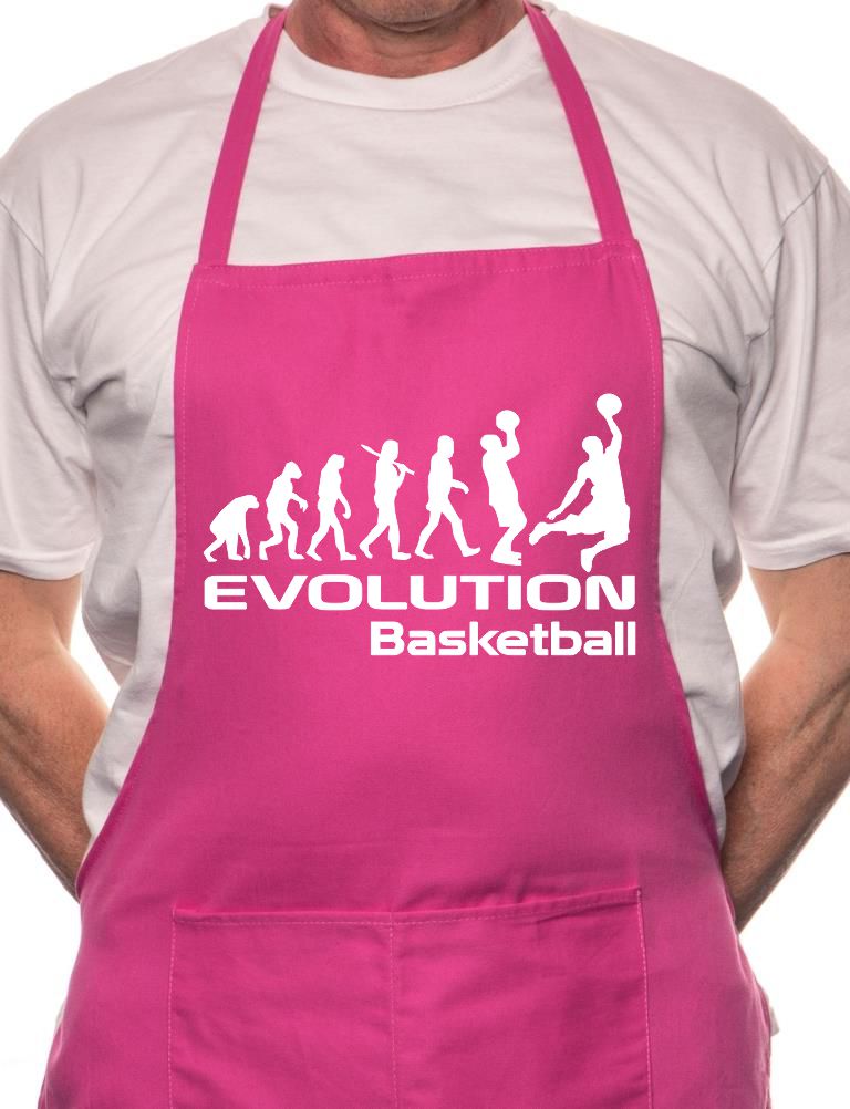 Evolution Of Basketball BBQ Funny Apron