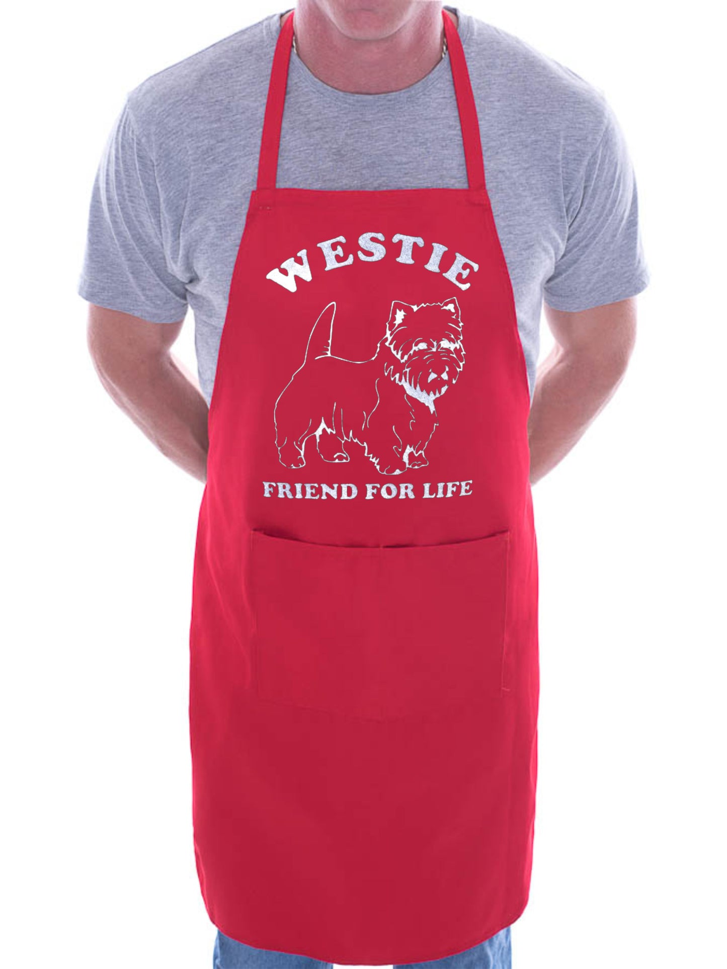 Adult Westie Dog Lover Gift BBQ Cooking Funny Novelty Apron