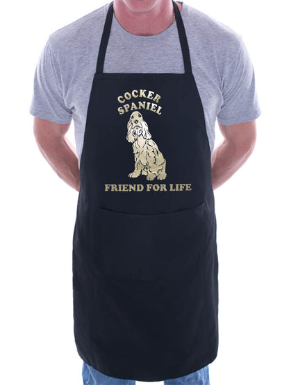 Adult Cocker Spaniel Dog Lover Gift BBQ Cooking Funny Novelty Apron