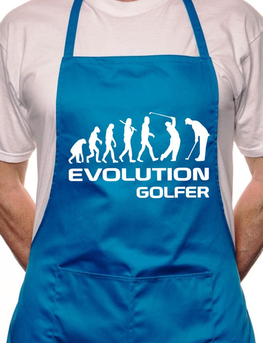 Golf Evolution Of Sports BBQ Funny Apron