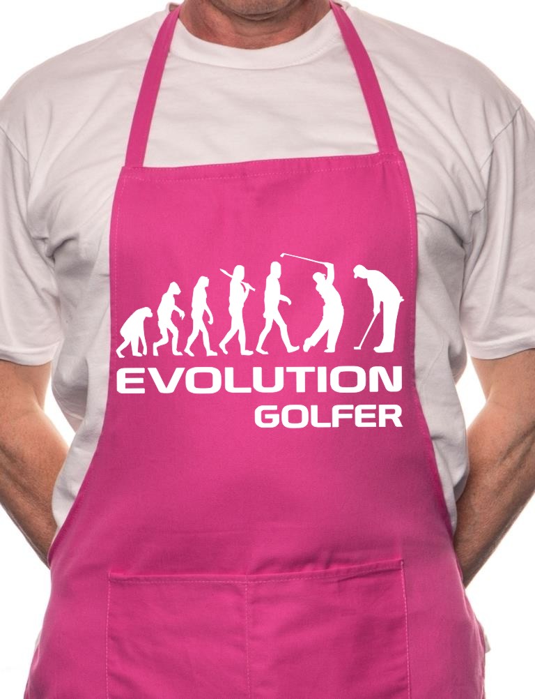 Golf Evolution Of Sports BBQ Funny Apron