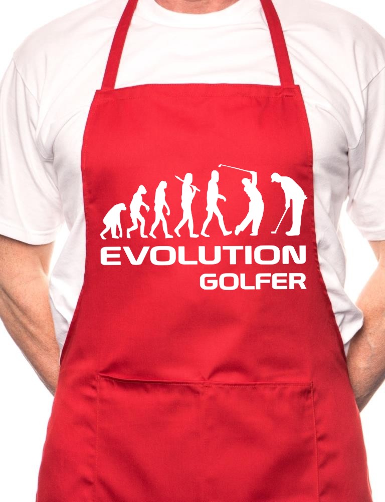 Golf Evolution Of Sports BBQ Funny Apron