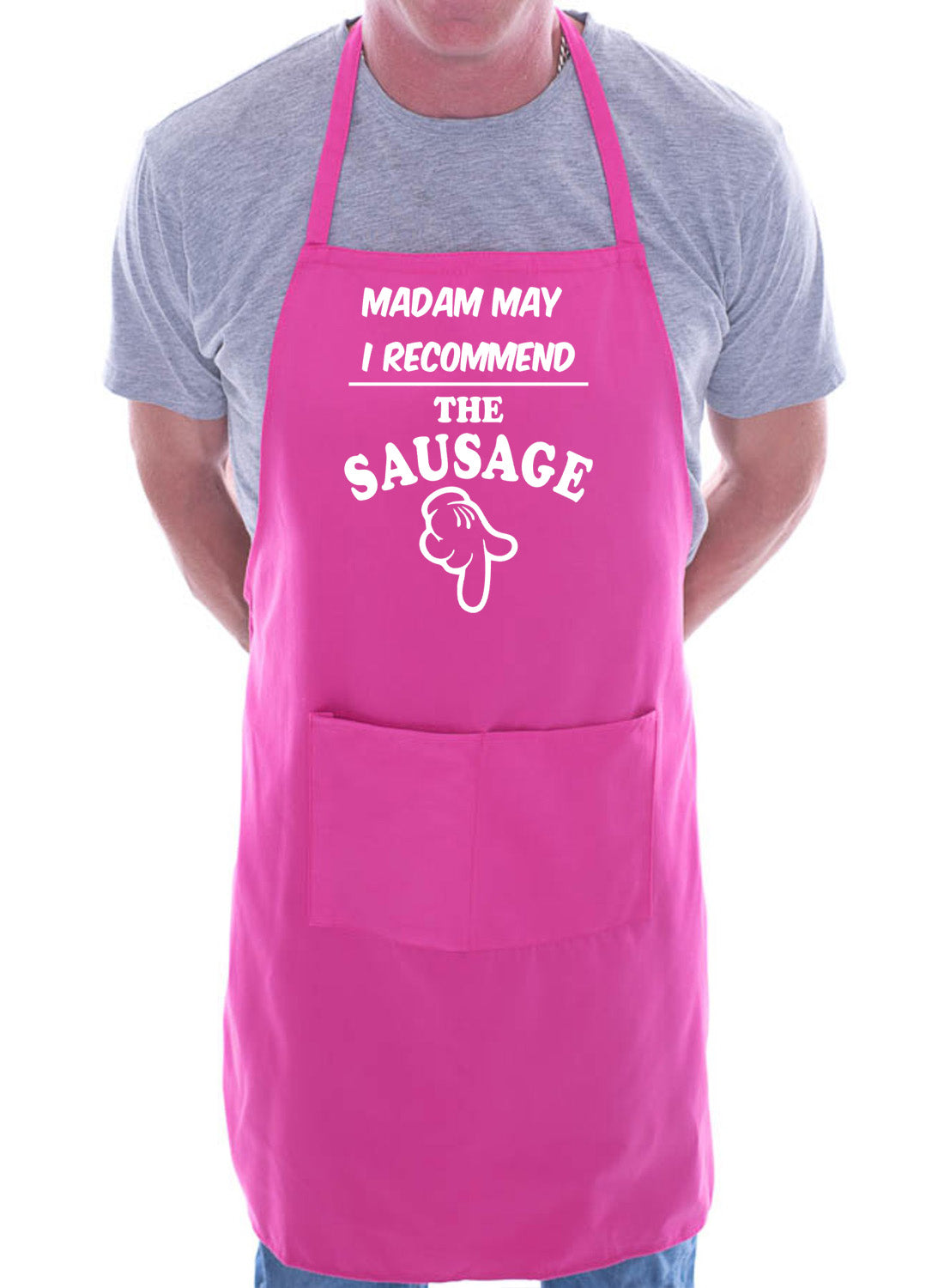 May I Recommend Sausage Fathers Day Gift Funny Gift Novelty Cooking BBQ Apron