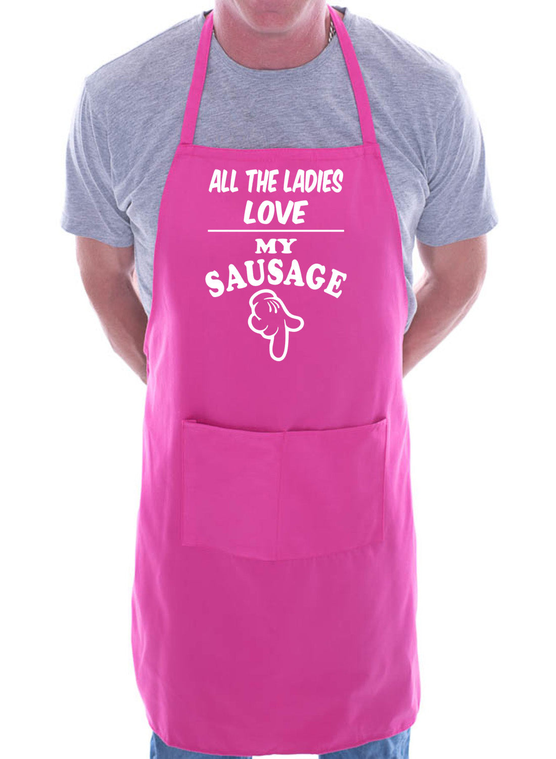 BBQ Apron Ladies Love My Sausage Funny Slogan Birthday Fathers Day Gift