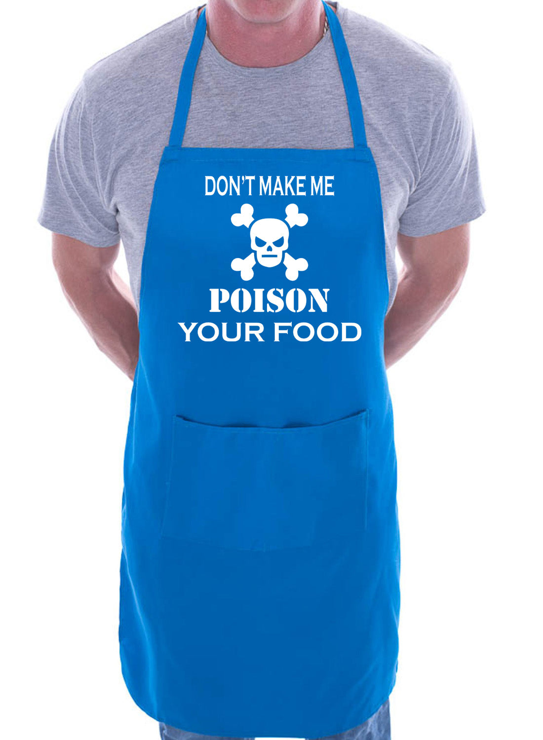 Poison Your Food Cooking BBQ Slogan Apron Novelty Funny Slogan Gift Birthday