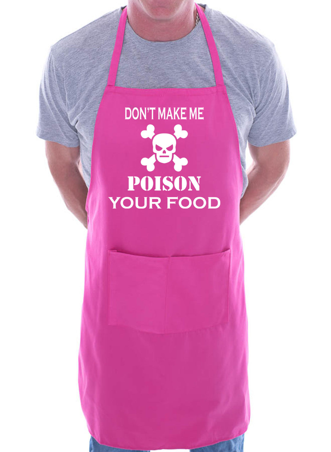 Poison Your Food Cooking BBQ Slogan Apron Novelty Funny Slogan Gift Birthday