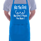 Kiss The Cook Fathers Day Birthday Slogan Funny Gift BBQ Apron