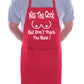 Kiss The Cook Fathers Day Birthday Slogan Funny Gift BBQ Apron