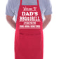 Welcome To Dad's BBQ Barbeque Gift Funny Novelty Gag Gift Cooking BBQ Apron