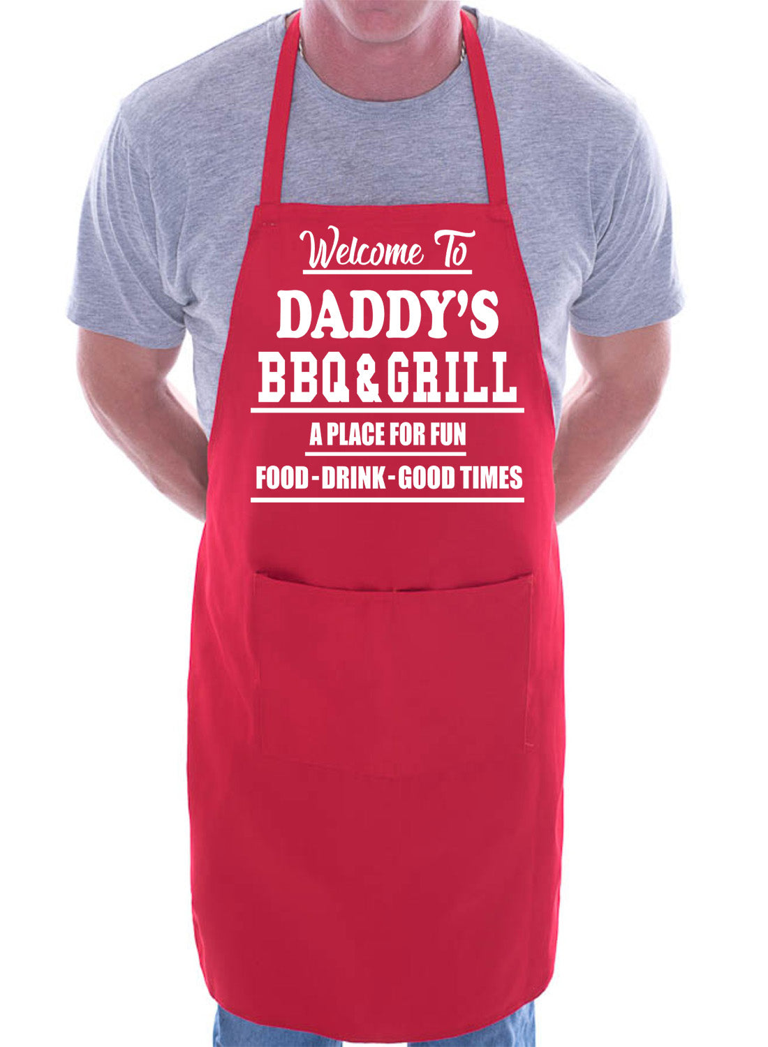 Welcome To Daddy's BBQ Barbeque Gift Funny Gag Gift BBQ Apron