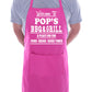 Welcome To Pop's Dad's BBQ Barbeque Gift Funny Gift BBQ Apron