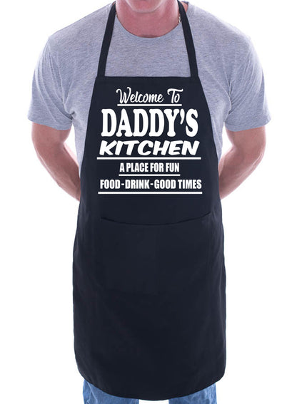 Welcome To Daddy's Kitchen Apron Gift Funny Gag Gift BBQ Apron