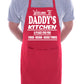 Welcome To Daddy's Kitchen Apron Gift Funny Gag Gift BBQ Apron