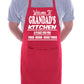 Welcome To Grandad's Kitchen Apron Gift Funny Novelty Gag Cooking BBQ Apron