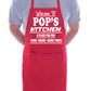 Welcome To Pop's Kitchen Apron Gift Funny Gag Gift BBQ Apron