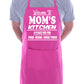 Welcome To Mom's Kitchen Apron Gift Funny Gag Gift BBQ Apron