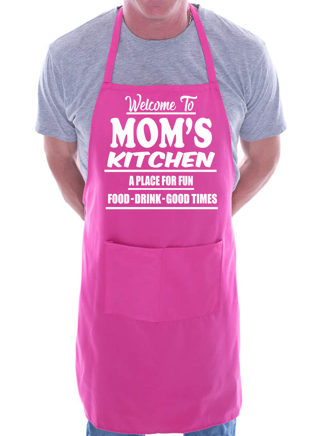 Welcome To Mom's Kitchen Apron Gift Funny Gag Gift BBQ Apron