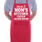 Welcome To Mom's Kitchen Apron Gift Funny Gag Gift BBQ Apron