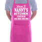 Welcome To Nanny's BBQ Barbeque Gift Funny Gag Gift BBQ Apron