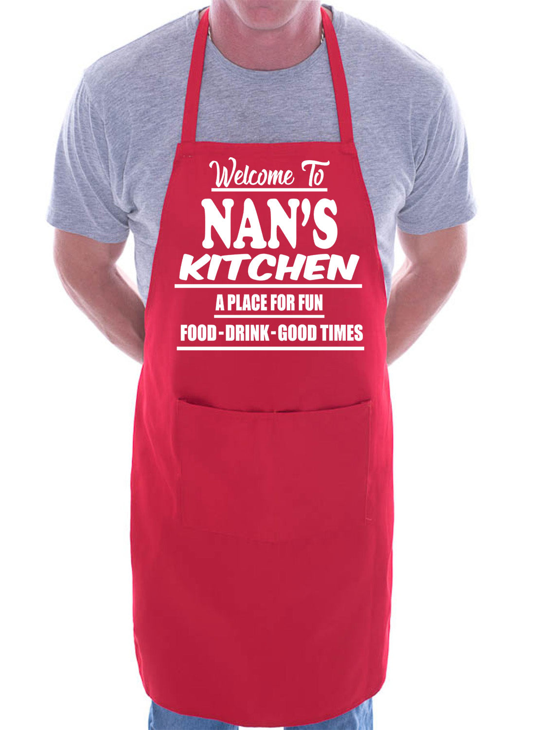 Welcome To Nan's BBQ Barbeque Gift Funny Gag Gift BBQ Apron