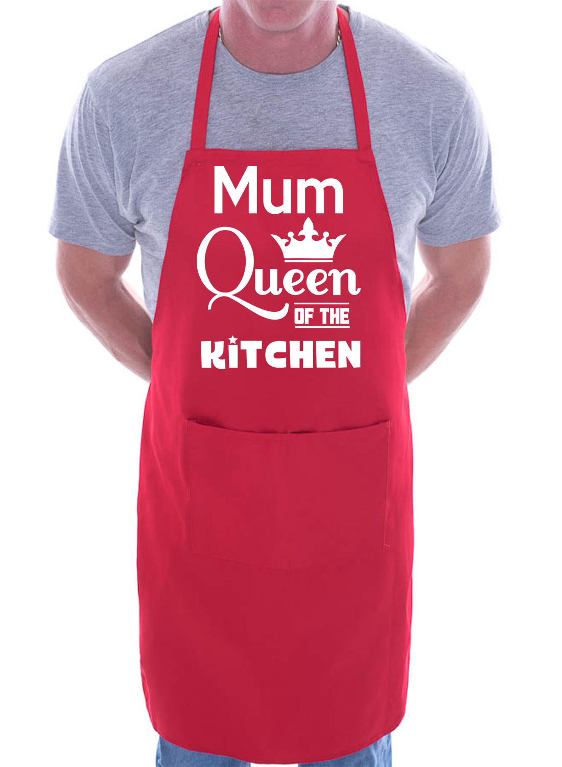 Mum Queen Of The Kitchen Funny Chef Birthday Gift BBQ Apron