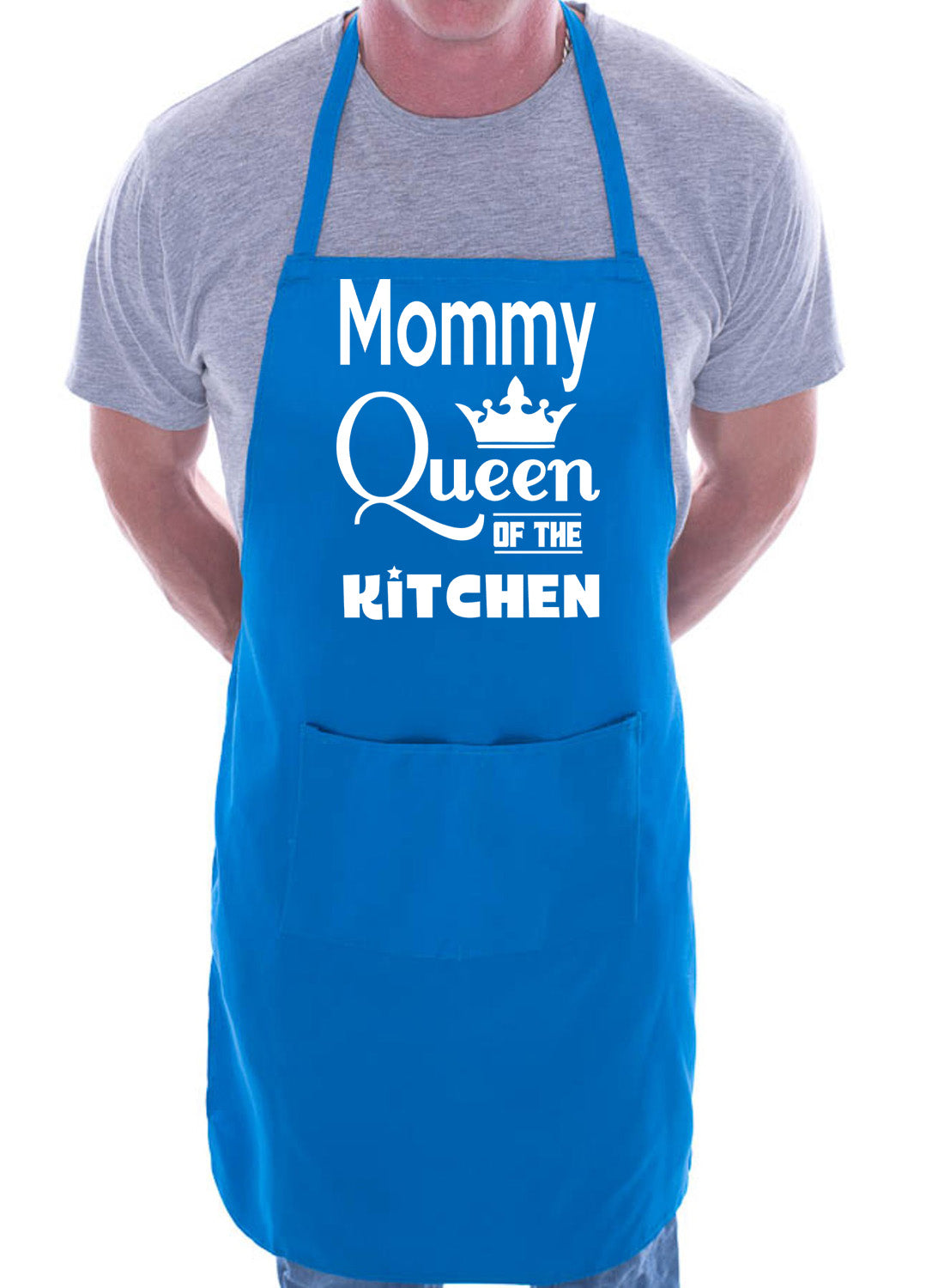 Mommy Queen Of The Kitchen Funny Chef Birthday Gift Novelty Cooking BBQ Apron