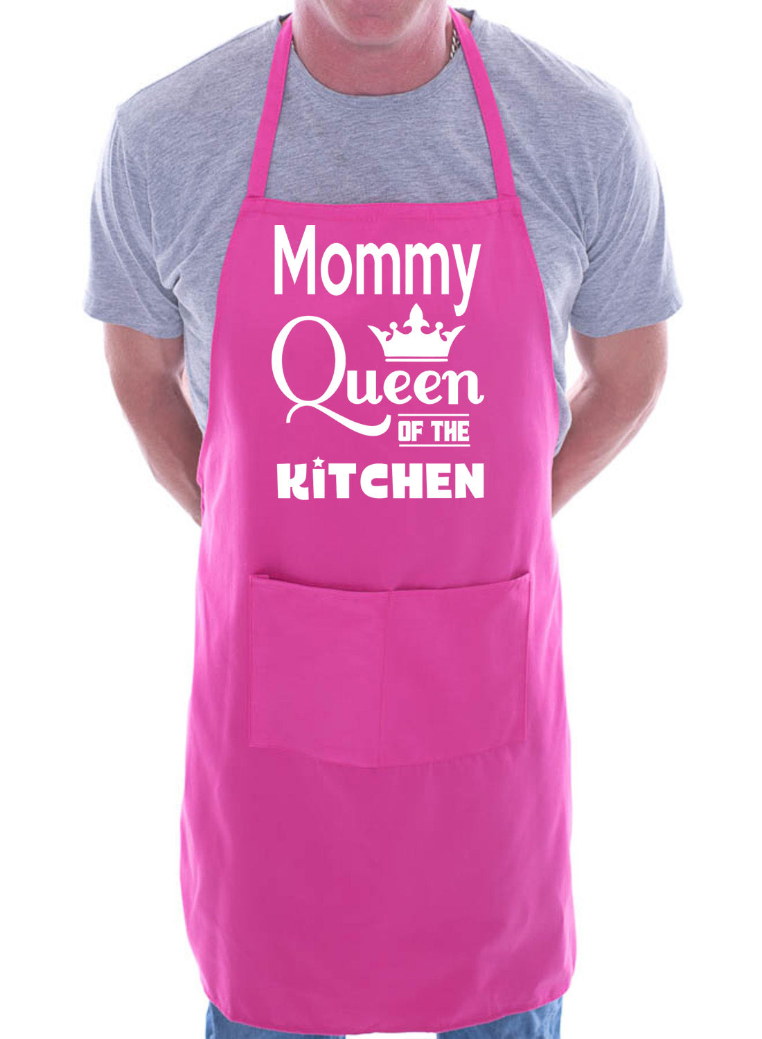 Mommy Queen Of The Kitchen Funny Chef Birthday Gift Novelty Cooking BBQ Apron