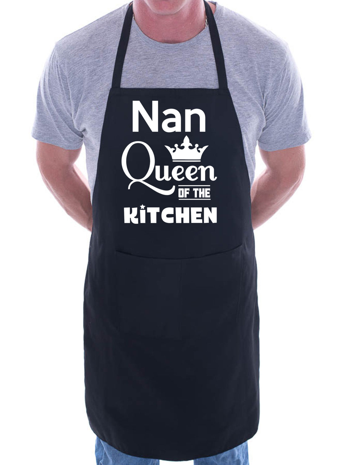 Nan Queen Of The Kitchen Funny Chef Birthday Gift BBQ Apron