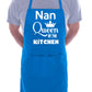 Nan Queen Of The Kitchen Funny Chef Birthday Gift BBQ Apron