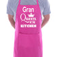 Gran Queen Of The Kitchen Funny Chef Birthday Gift BBQ Apron