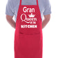 Gran Queen Of The Kitchen Funny Chef Birthday Gift BBQ Apron