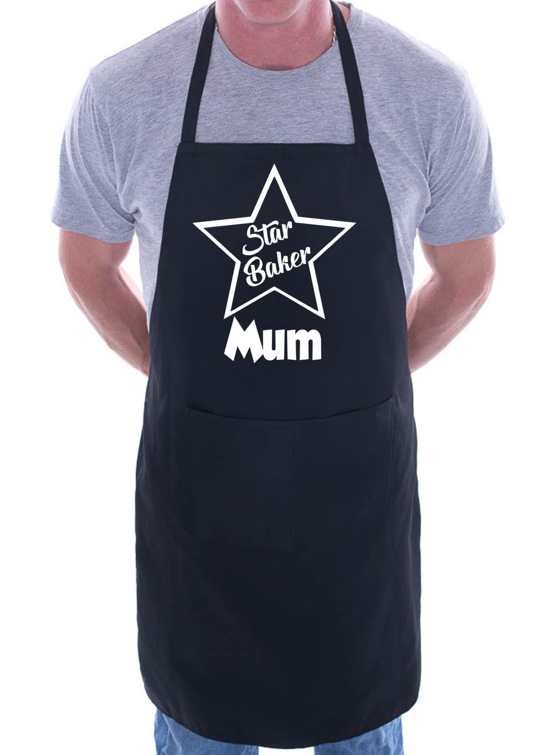 Mum Is Star Baker Funny Birthday Gift Chef Novelty BBQ Cooking Apron