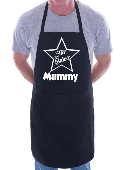 Mummy Is Star Baker Funny Birthday Gift Chef BBQ Apron