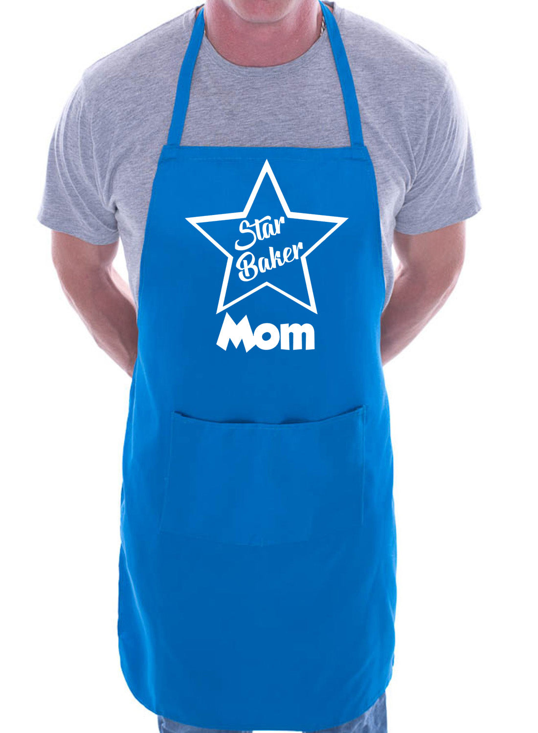 Mom Is Star Baker Funny Birthday Gift Chef Novelty BBQ Cooking Apron