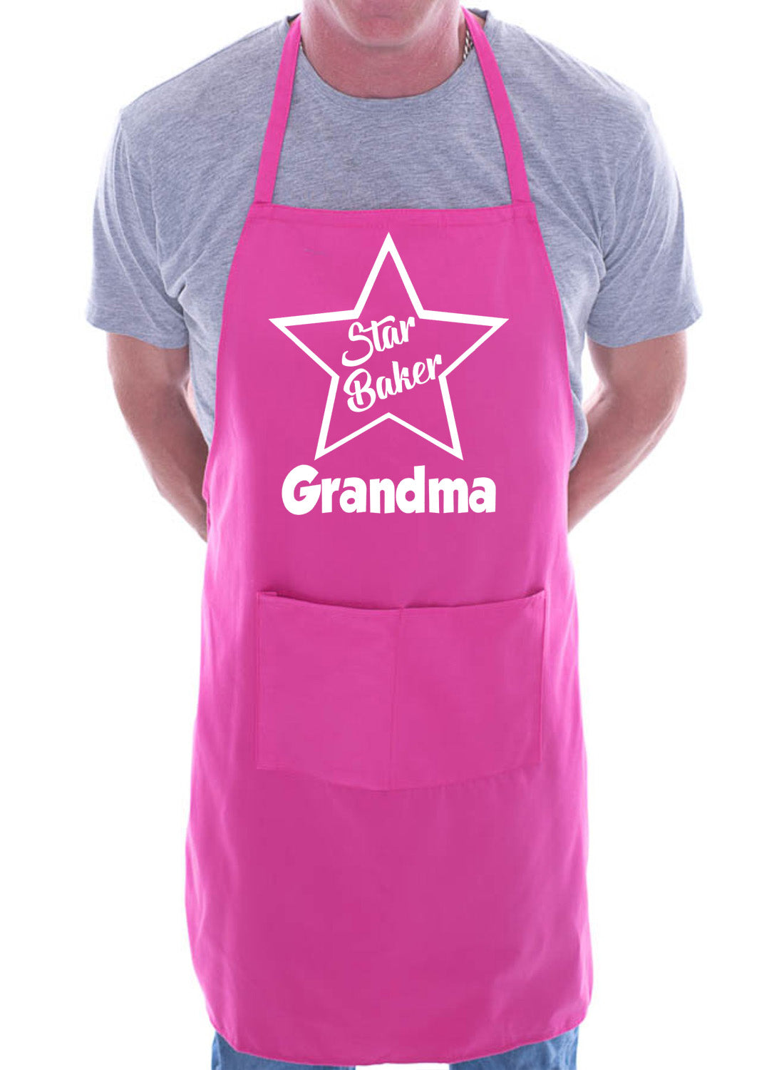 Grandma Is Star Baker Funny Chef Birthday Gift Novelty Baking Cooking BBQ Apron