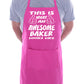 Awesome Star Baker Funny Chef Birthday Gift Baking BBQ Apron