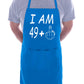 I am 50 Birthday Baking BBQ Apron 50th Birthday