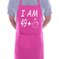 I am 50 Birthday Baking BBQ Apron 50th Birthday