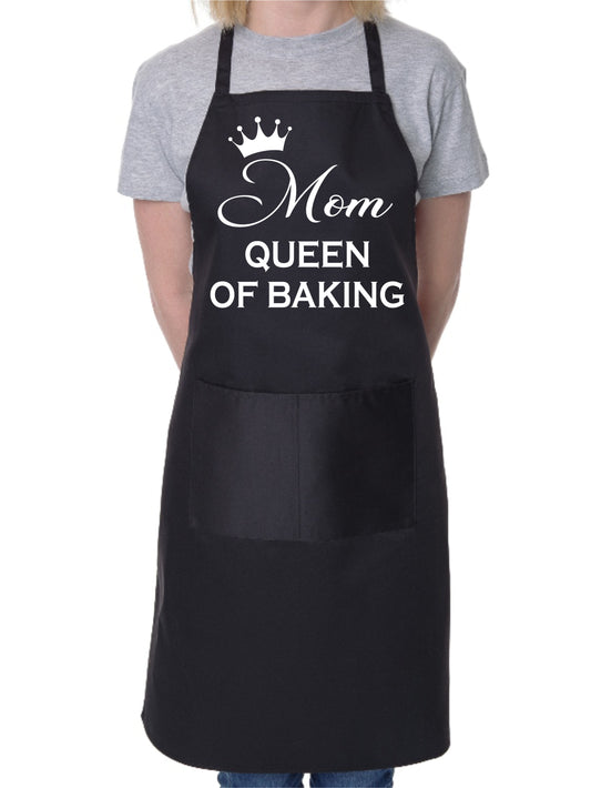 Mom Queen of Baking Bakers Ladies Apron Mothers Day