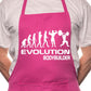 Adult Evolution Of Body Building BBQ Cooking Funny Novelty Apron