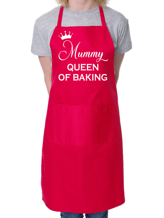 Mummy Queen of Baking Mother's Day Bakers Ladies Apron