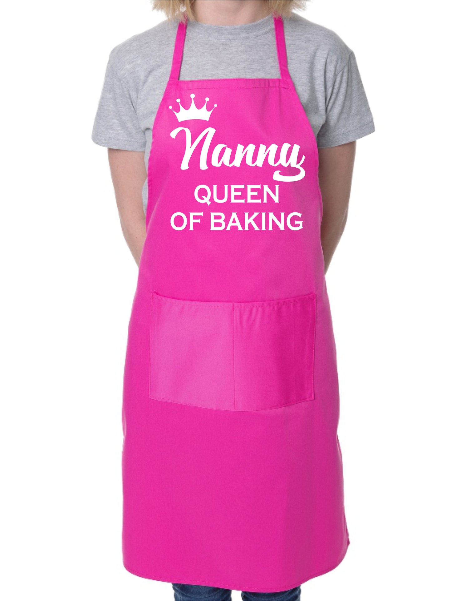 Nanny Queen of Baking Novelty Bakers Ladies Apron Mothers Day