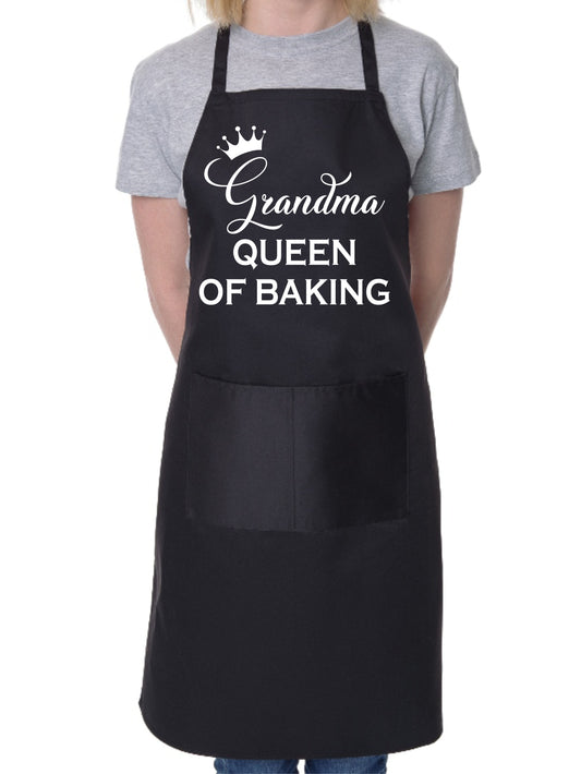 Grandma Queen of Baking Mother's Day Bakers Ladies Apron