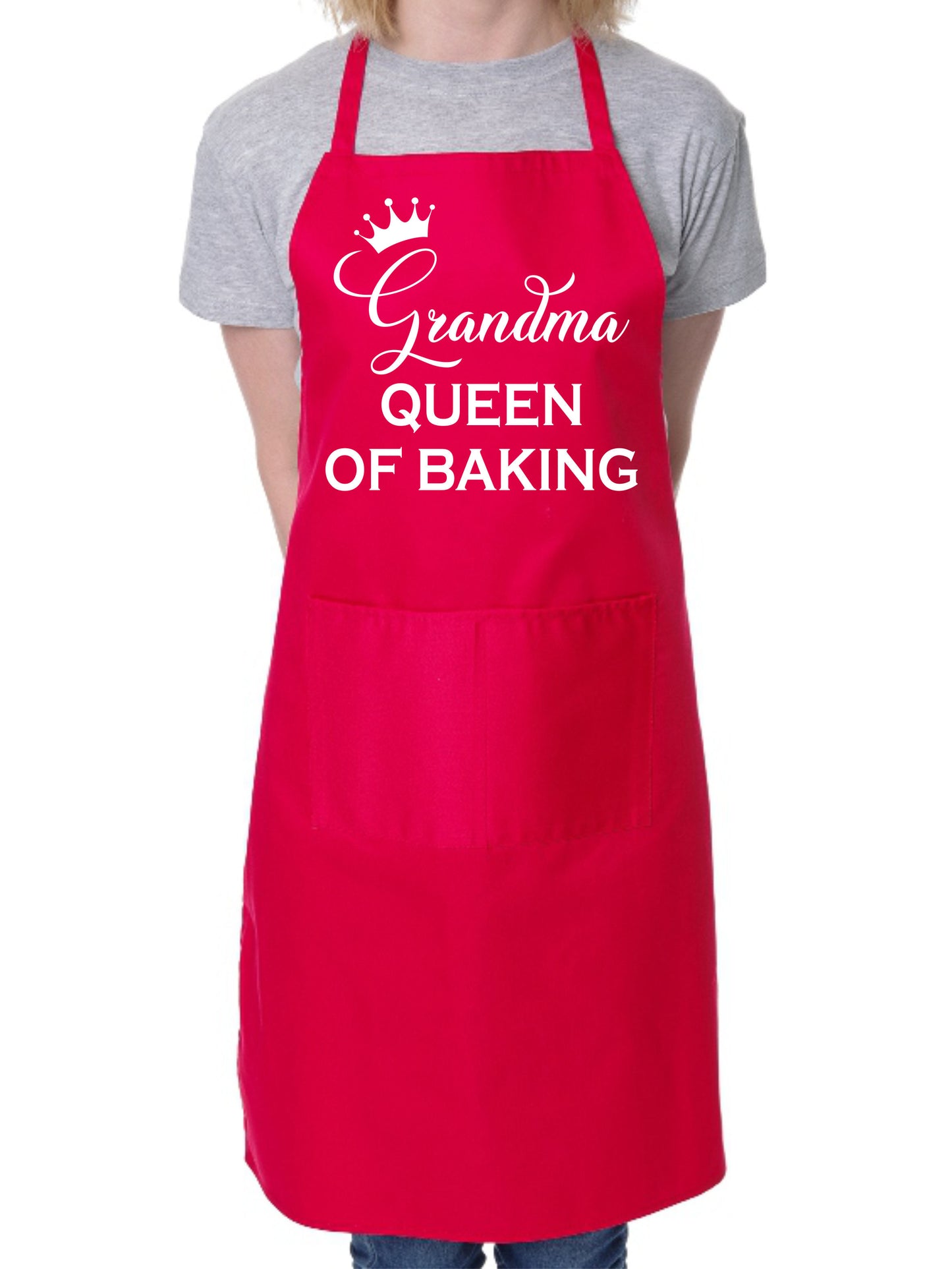 Grandma Queen of Baking Mother's Day Bakers Ladies Apron