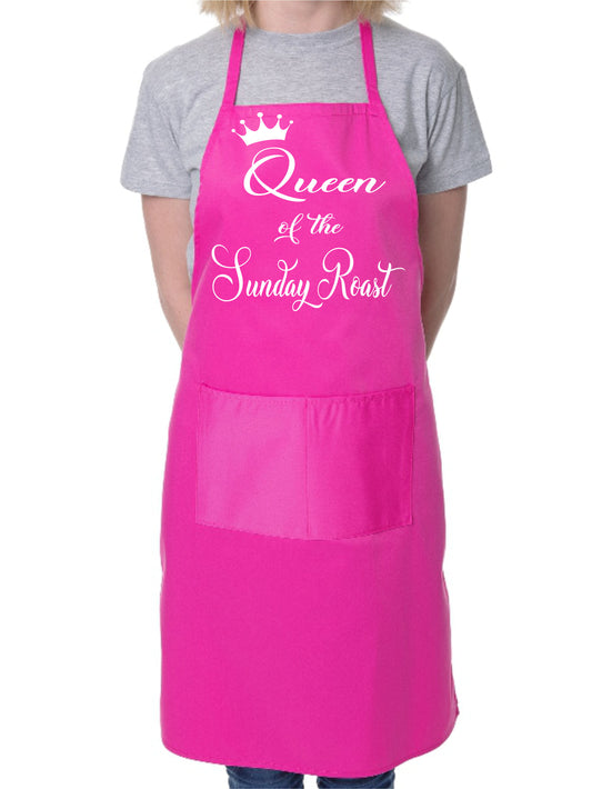 Queen of Sunday Roast Mother's Day Novelty Cooking Ladies Apron