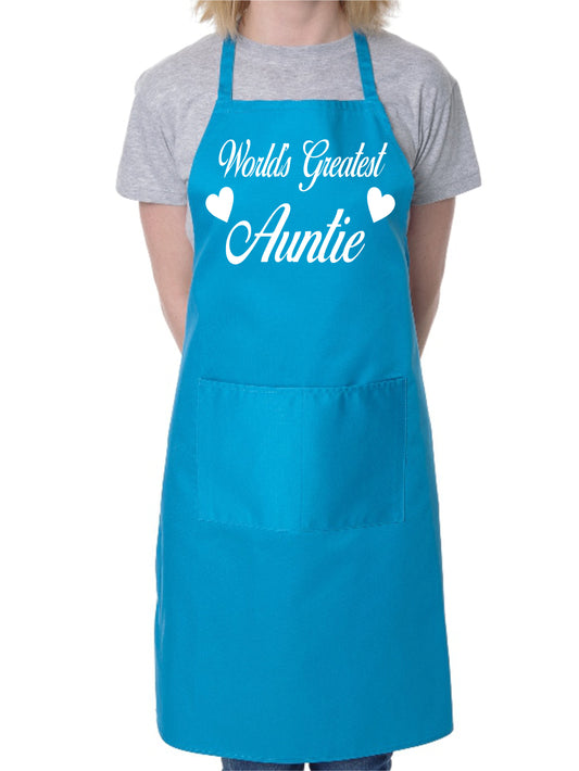 Worlds Greatest Auntie Mother's Day Bakers Ladies Apron