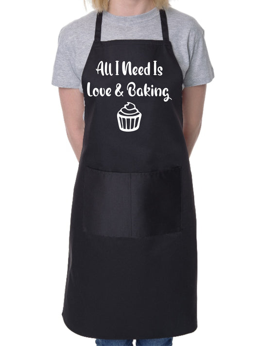 All I Need Love & Baking Mother's Day Cooking Bakers Ladies Apron