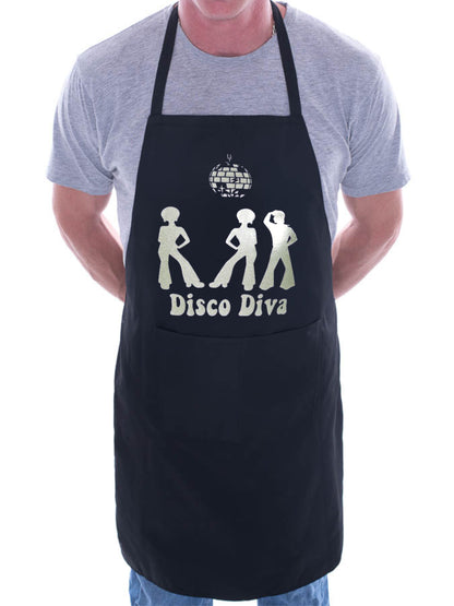 Adult Disco Diva The 70's BBQ Cooking Funny Novelty Apron