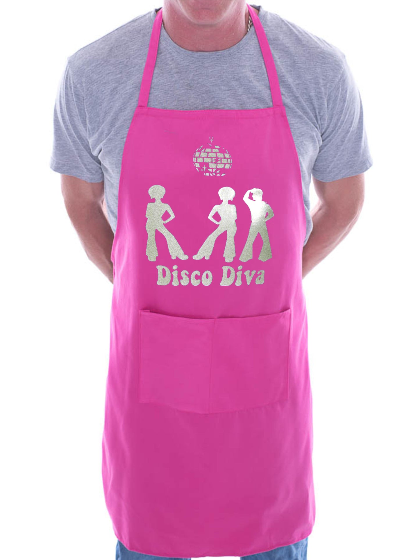 Adult Disco Diva The 70's BBQ Cooking Funny Novelty Apron